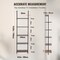Wall Mounted Industrial Pipe Shelf 5 Tier Storage Rack for Home Use